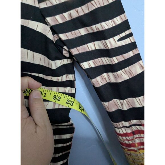 Drapers & Damons XL Multicolor Striped Abstract Jacket zebra strips zip rainbow - Picture 11 of 12